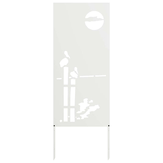 Garten Sichtschutz-Leinwand Weiß 50 x 140 cm