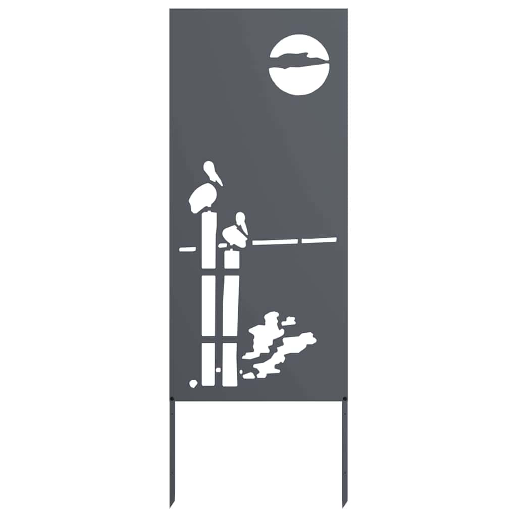 Garten Sichtschutz-Leinwand Anthrazit 50 x 140 cm