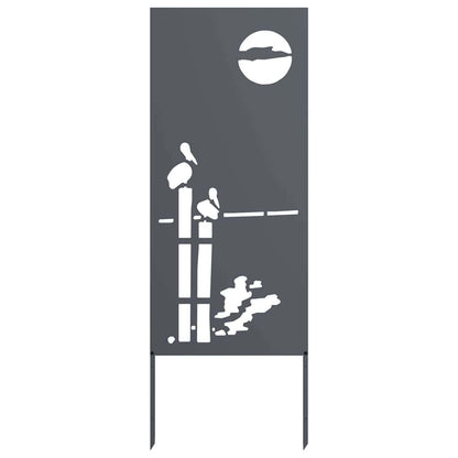 Garten Sichtschutz-Leinwand Anthrazit 50 x 140 cm