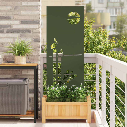 Garten dekoratives Panel Olivgrün 50 x 140 cm