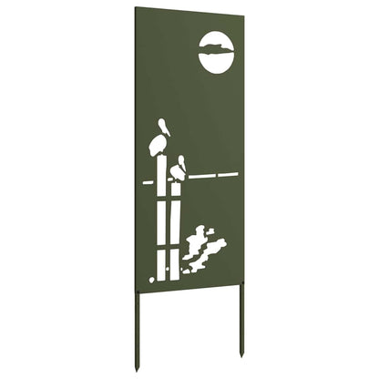 Garten dekoratives Panel Olivgrün 50 x 140 cm