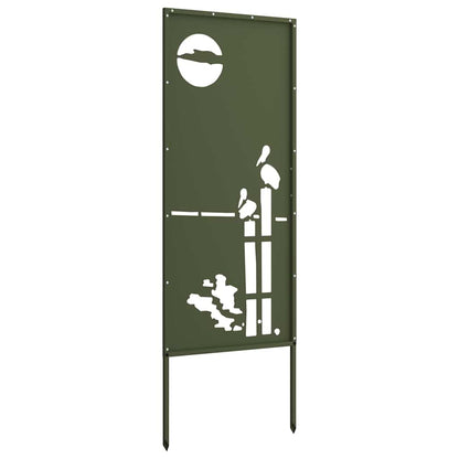 Garten dekoratives Panel Olivgrün 50 x 140 cm