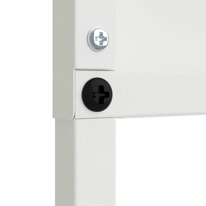 Garten dekoratives Panel Weiß 50 x 140 cm Kaltgewalzter Stahl