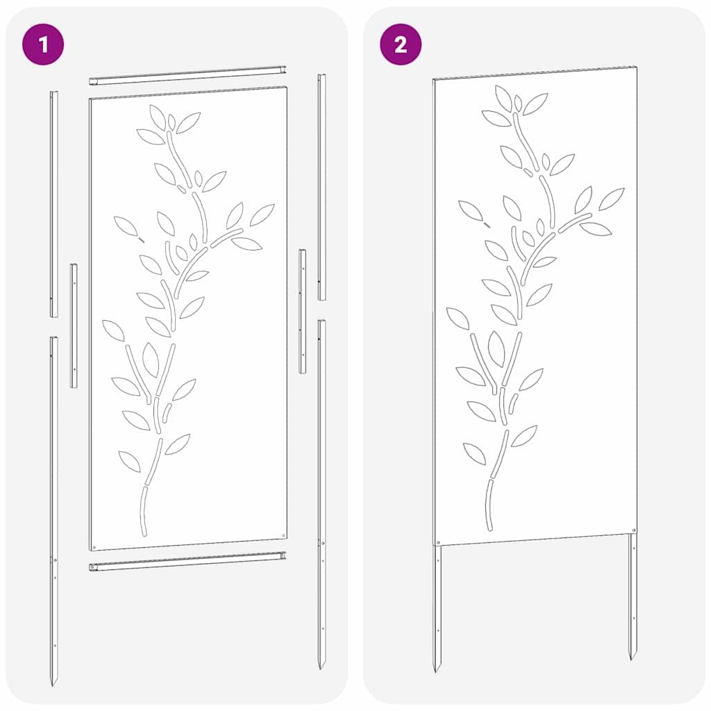 Garten dekoratives Panel Olivgrün 50 x 140 cm