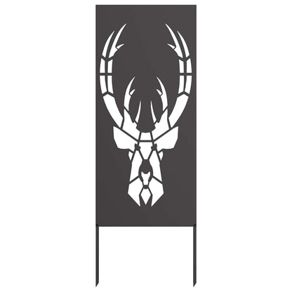 Garten Sichtschutz-Leinwand Tiermuster Schwarz 50 x 140 cm