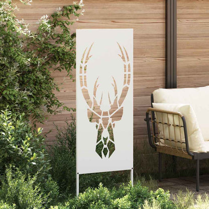 Garten Sichtschutz-Leinwand Tiermuster Weiß 50 x 140 cm