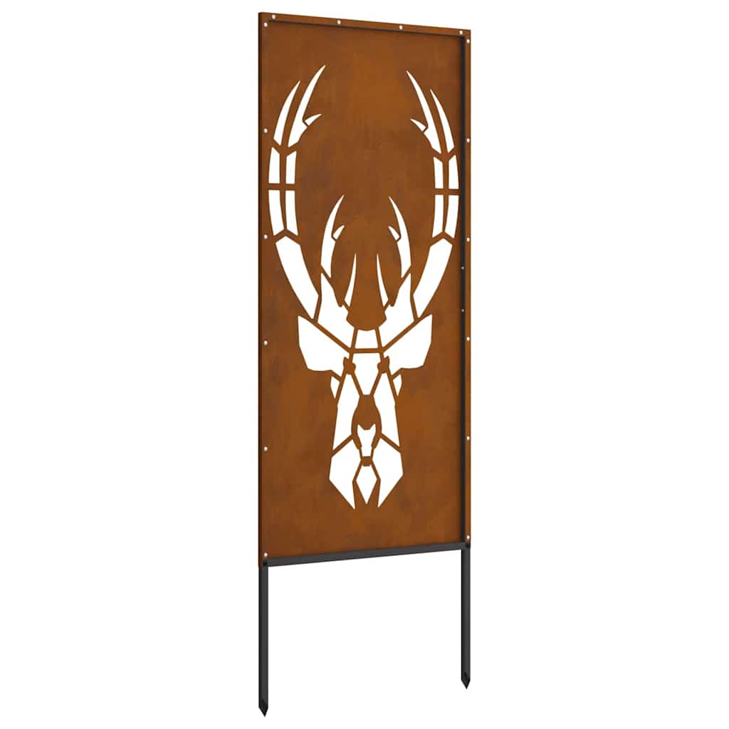 Garten Sichtschutz-Leinwand Rostig 50 x 140 cm Wetterfeststahl