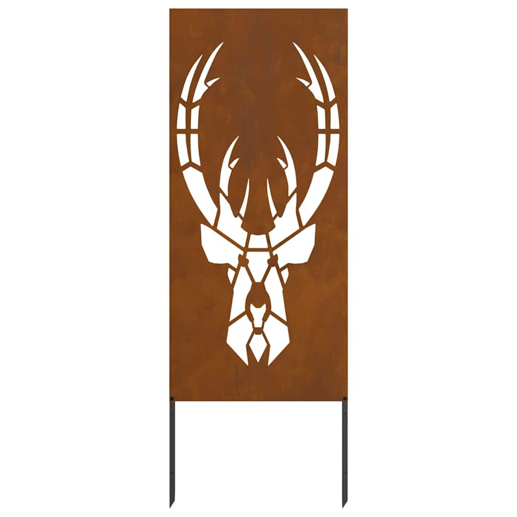 Garten Sichtschutz-Leinwand Rostig 50 x 140 cm Wetterfeststahl