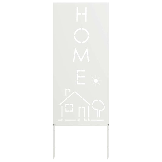 Garten Sichtschutz-Leinwand Weiß 50 x 140 cm