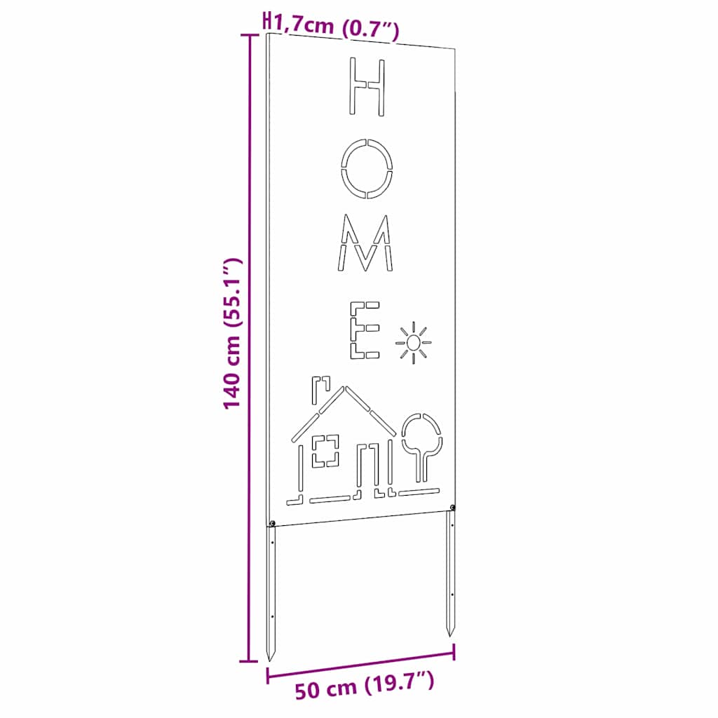 Garten Sichtschutz-Leinwand Olivgrün 50 x 140 cm