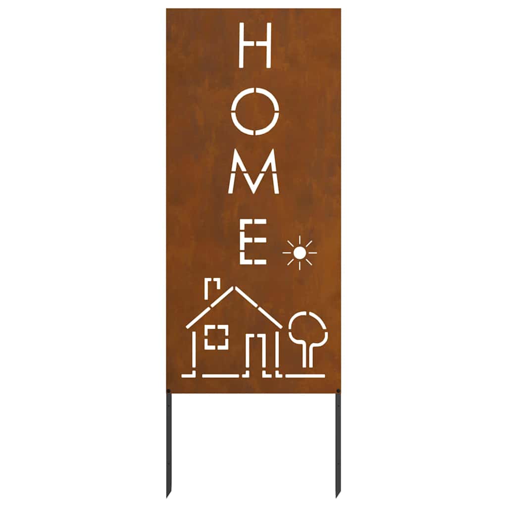 Garten Sichtschutz-Leinwand Rostig 50 x 140 cm Wetterfeststahl