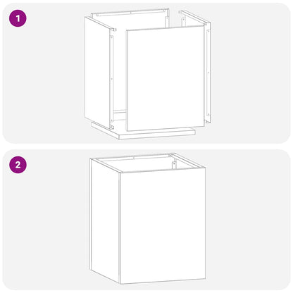 Gartenblumentopf Silber Edelstahl