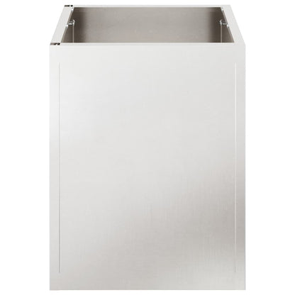 Gartenblumentopf Silber Edelstahl