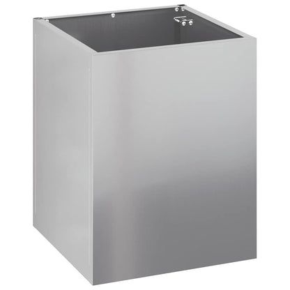 Gartenblumentopf Silber Verzinkter Stahl