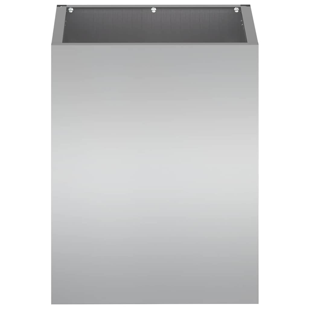 Gartenblumentopf Silber Verzinkter Stahl