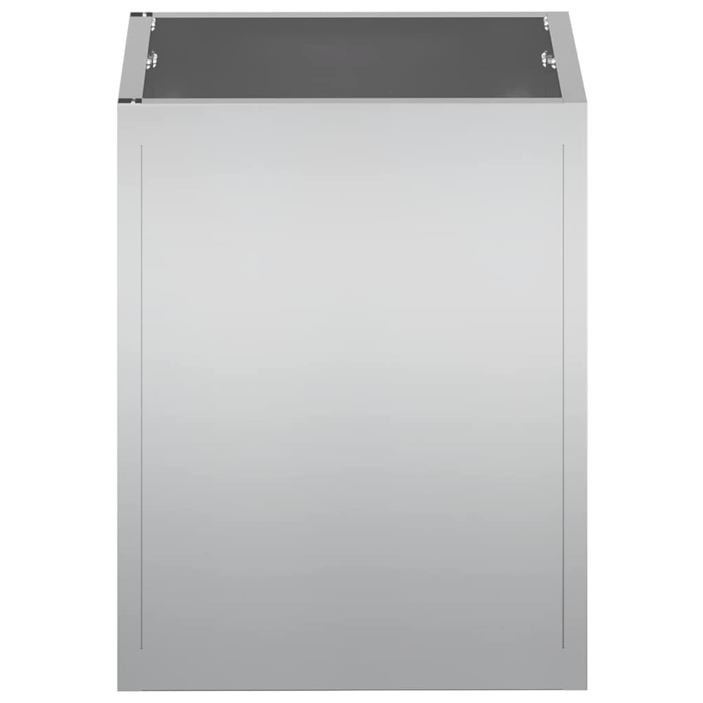 Gartenblumentopf Silber Verzinkter Stahl