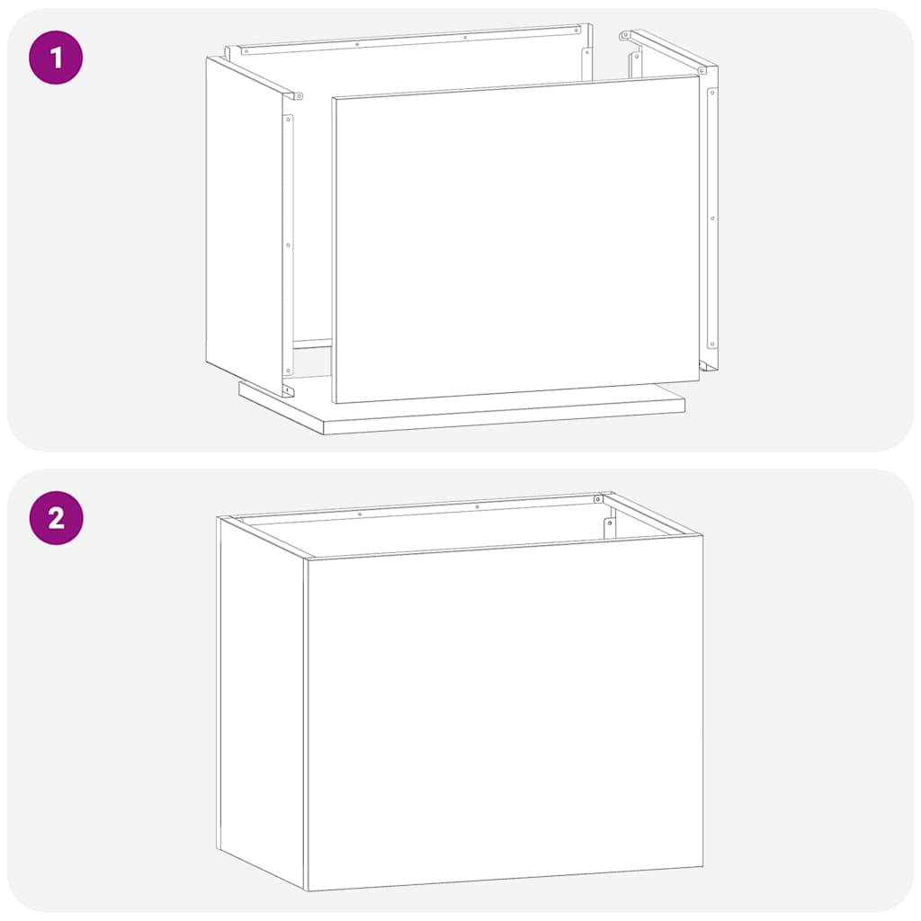 Gartenblumentopf Silber 50 x 32 x 40 cm Edelstahl
