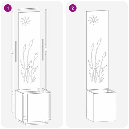 Garten Sichtschutz-Leinwand Weiß 32 x 140 cm