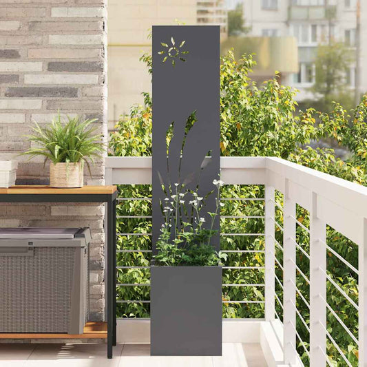 Garten Sichtschutz-Leinwand Anthrazit 32 x 140 cm