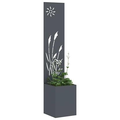 Garten Sichtschutz-Leinwand Anthrazit 32 x 140 cm