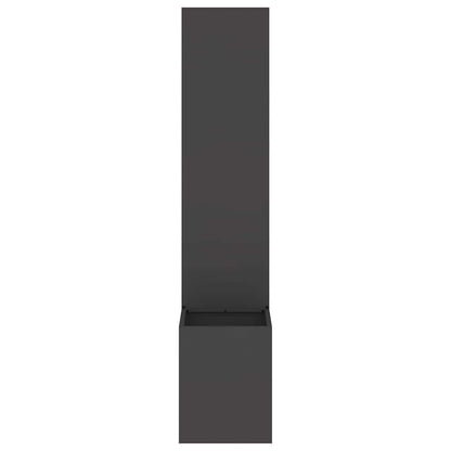 Garten Sichtschutz-Leinwand Schwarz 32 x 140 cm