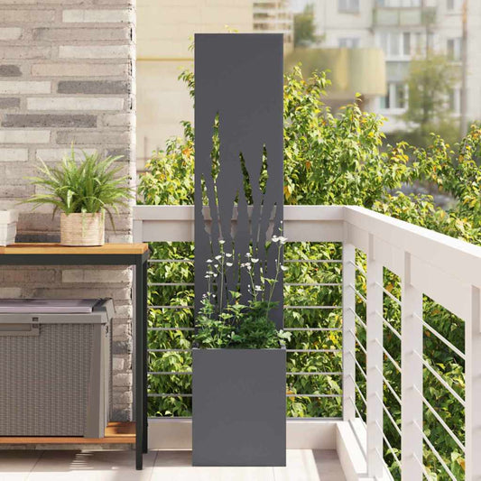 Garten Sichtschutz-Leinwand Anthrazit 32 x 140 cm