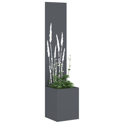 Garten Sichtschutz-Leinwand Anthrazit 32 x 140 cm