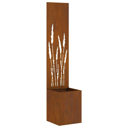 Garten Sichtschutz-Leinwand Rostig 32 x 140 cm