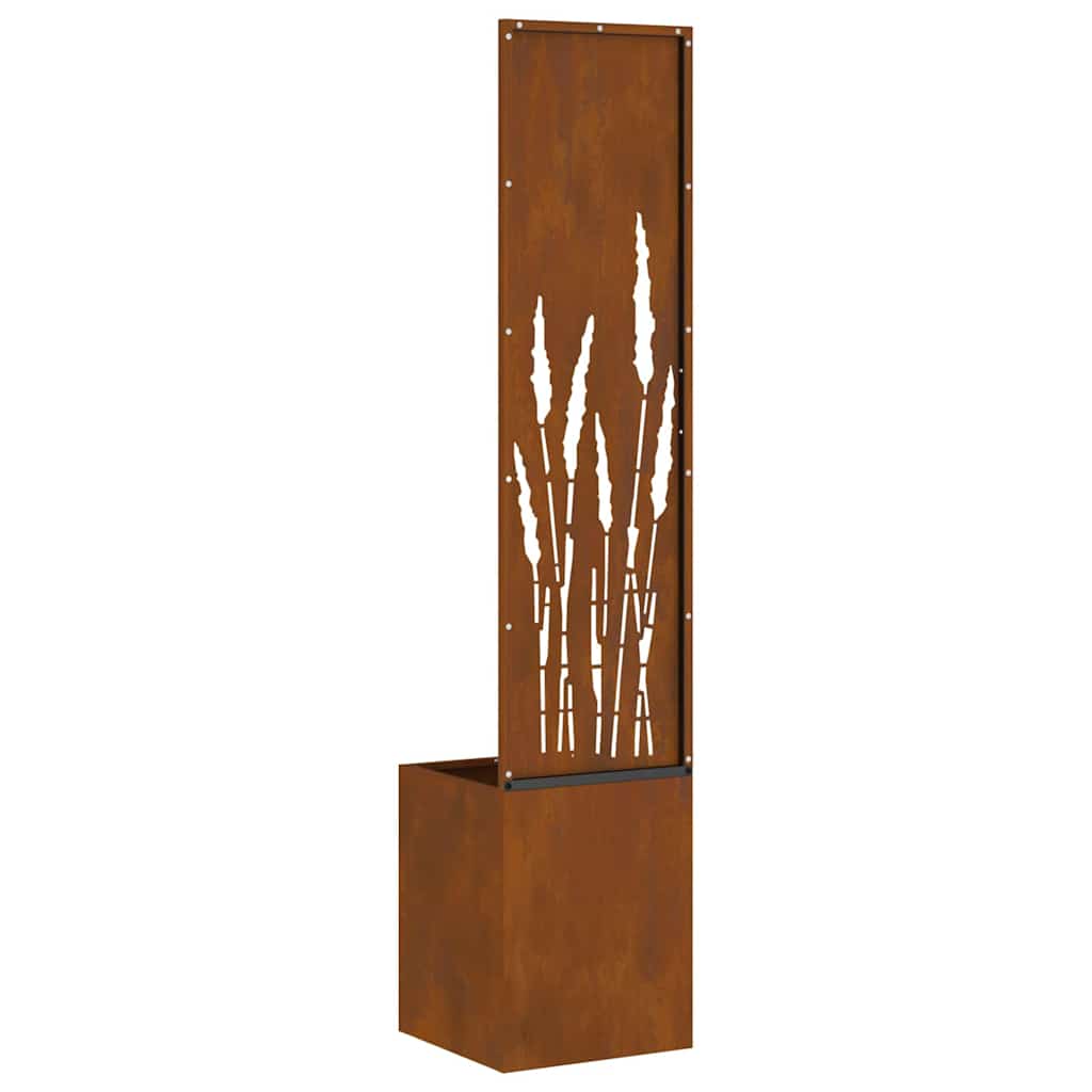Garten Sichtschutz-Leinwand Rostig 32 x 140 cm