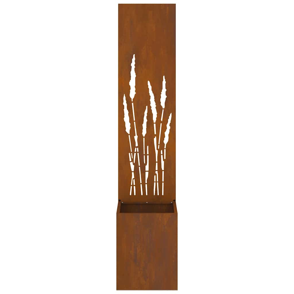 Garten Sichtschutz-Leinwand Rostig 32 x 140 cm