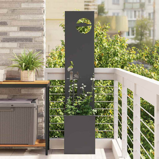 Garten Sichtschutz-Leinwand Schwarz 32 x 140 cm