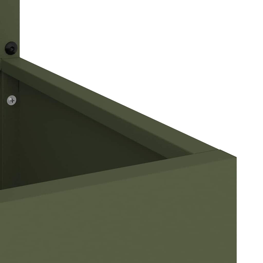 Garten Sichtschutz-Leinwand Tiermuster Olivgrün 32 x 140 cm