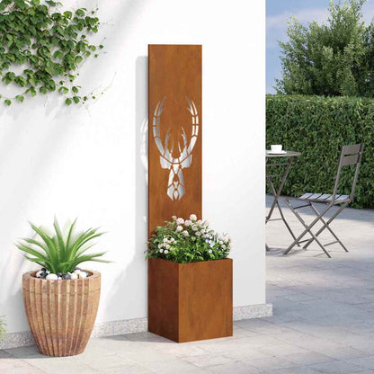Garten Sichtschutz-Leinwand Tiermuster Rostig 32 x 140 cm