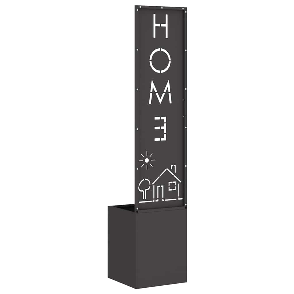 Garten Sichtschutz-Leinwand Schwarz 32 x 140 cm