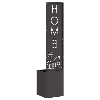 Garten Sichtschutz-Leinwand Schwarz 32 x 140 cm