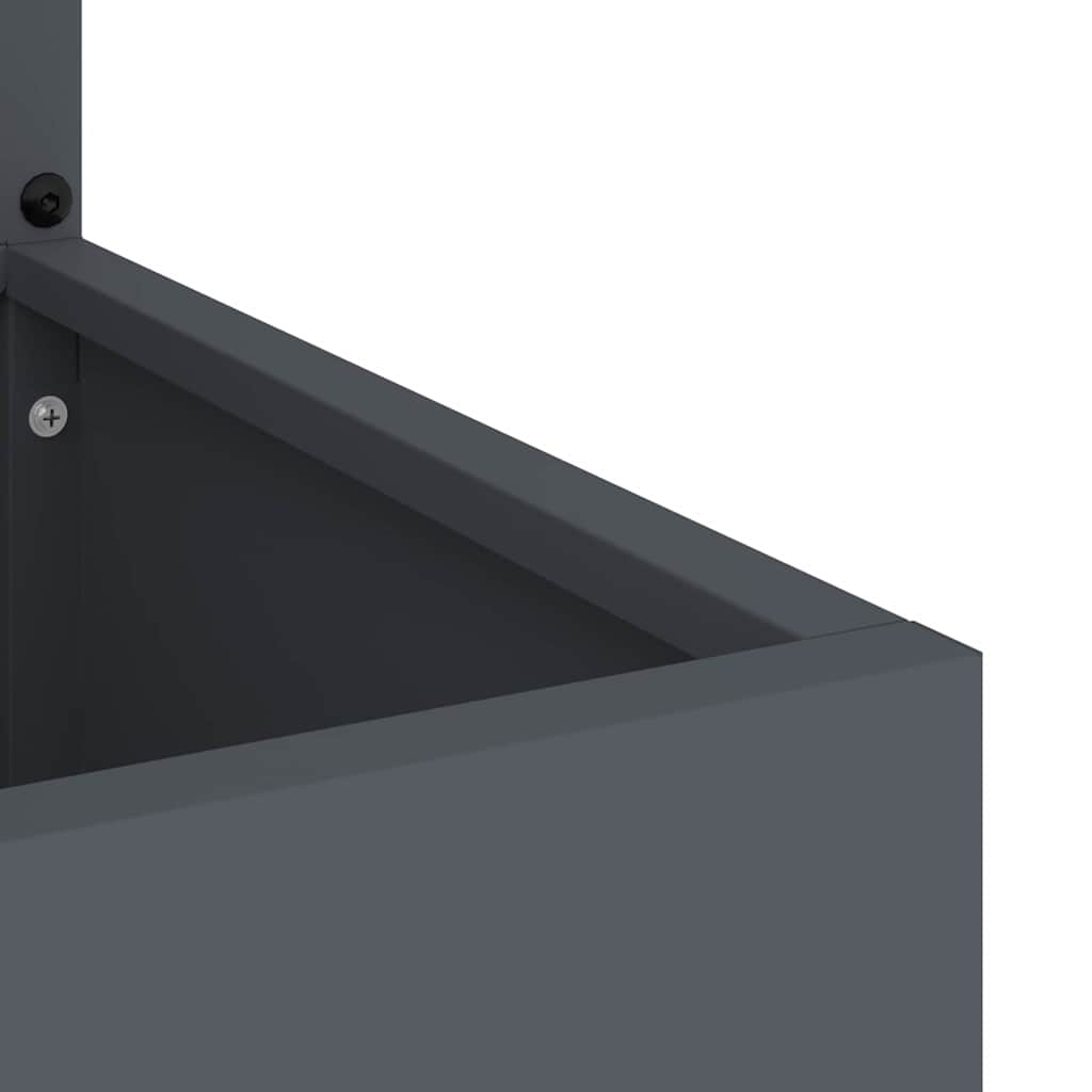 Garten Sichtschutz-Leinwand Anthrazit 32 x 140 cm