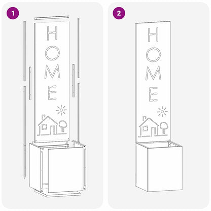Garten Sichtschutz-Leinwand Anthrazit 32 x 140 cm