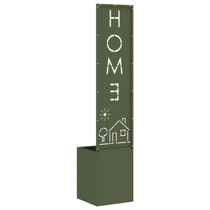 Garten Sichtschutz-Leinwand Olivgrün 32 x 140 cm