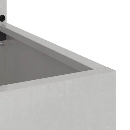 Garten Sichtschutz-Leinwand Silber 50 x 140 cm Edelstahl