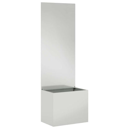 Garten Sichtschutz-Leinwand Silber 50 x 140 cm Verzinkter Stahl