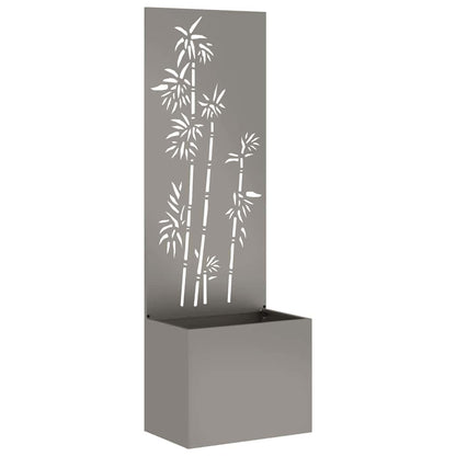 Garten Sichtschutz-Leinwand Floral Rostig 50 x 140 cm