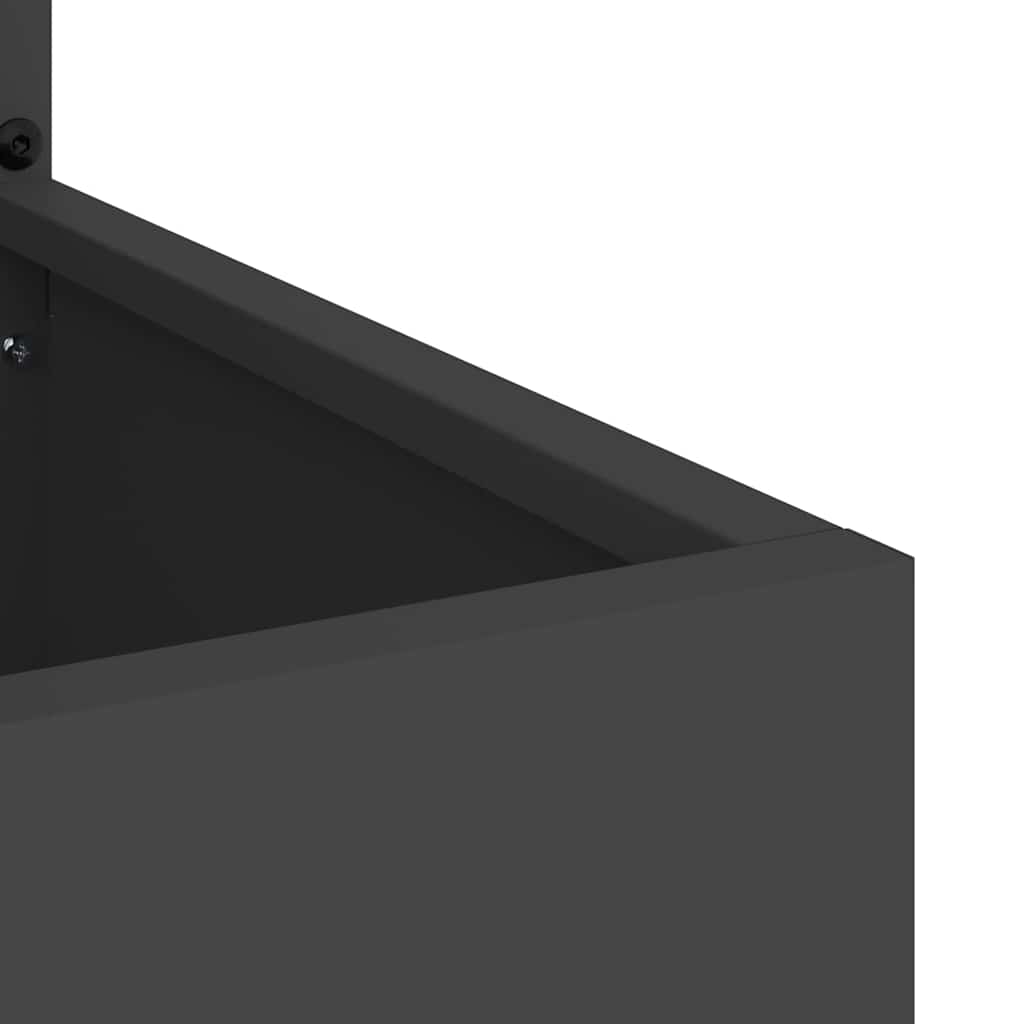 Garten Sichtschutz-Leinwand Schwarz 50 x 140 cm