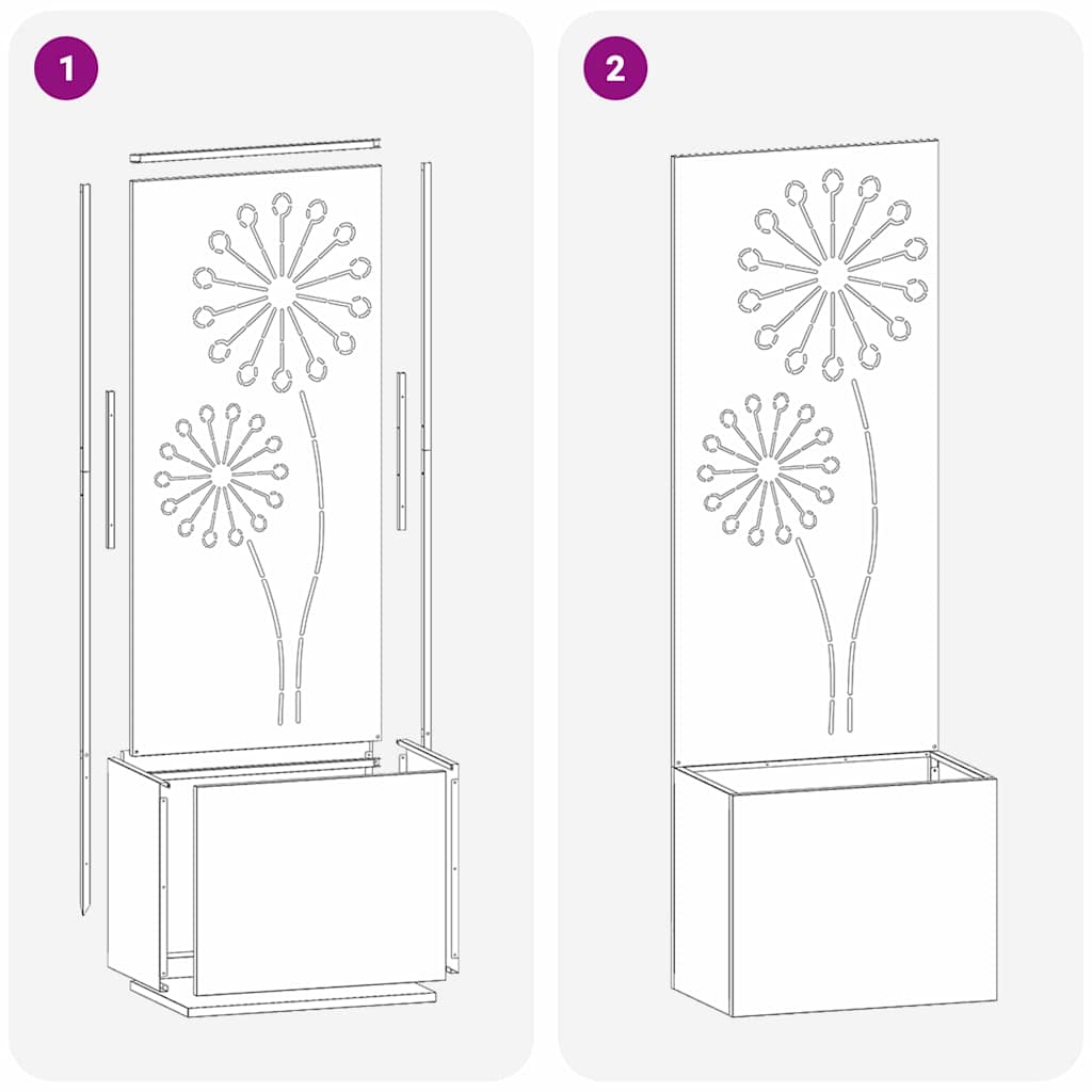 Garten Sichtschutz-Leinwand Schwarz 50 x 140 cm