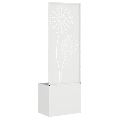 Garten Sichtschutz-Leinwand Weiß 50 x 140 cm