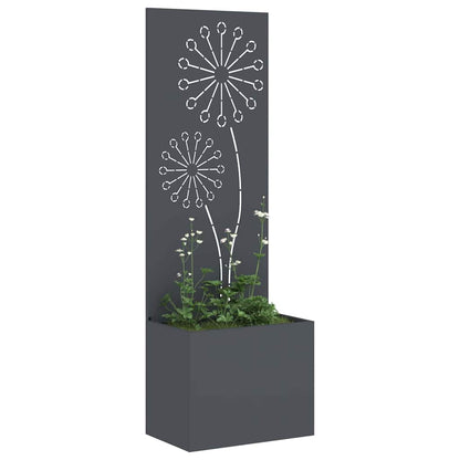 Garten Sichtschutz-Leinwand Anthrazit 50 x 140 cm