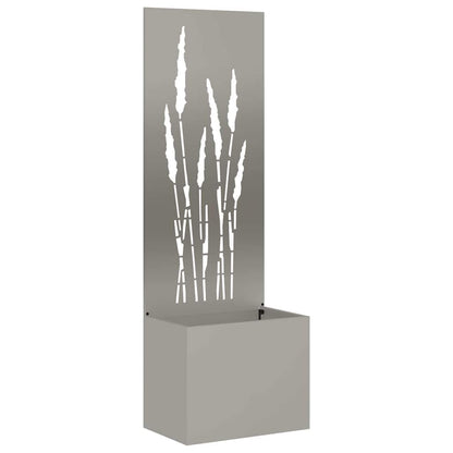 Garten Sichtschutz-Leinwand Rostig 50 x 140 cm Wetterfeststahl