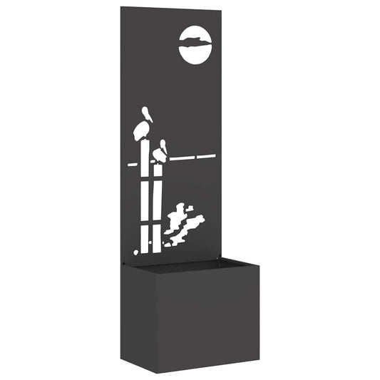 Garten Sichtschutz-Leinwand Schwarz 50 x 140 cm