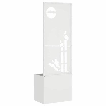 Garten Sichtschutz-Leinwand Weiß 50 x 140 cm