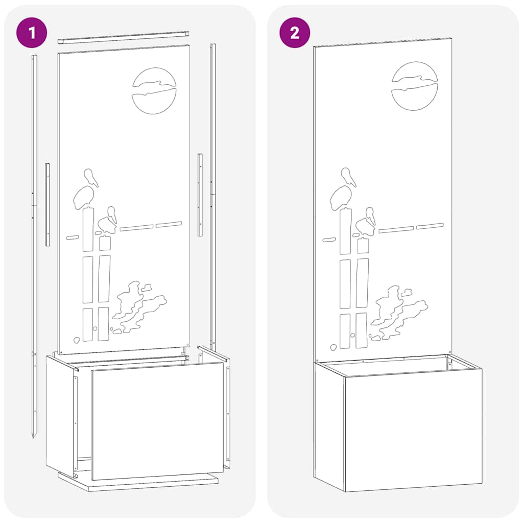 Garten Sichtschutz-Leinwand Anthrazit 50 x 140 cm
