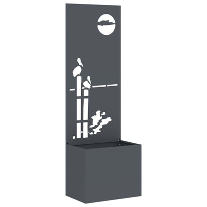 Garten Sichtschutz-Leinwand Anthrazit 50 x 140 cm